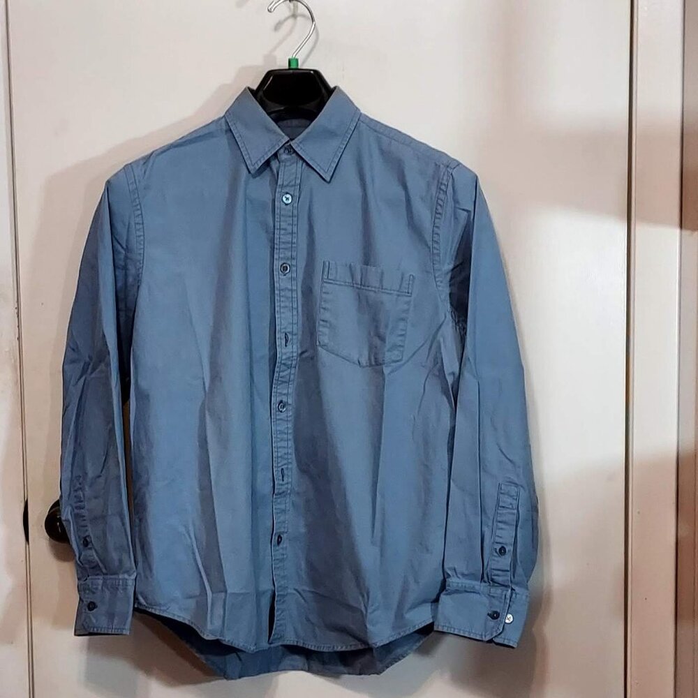 Banana Repulbic Relaxed Light blue Shirt Sz M Long sleeves 100% Cotton  Button